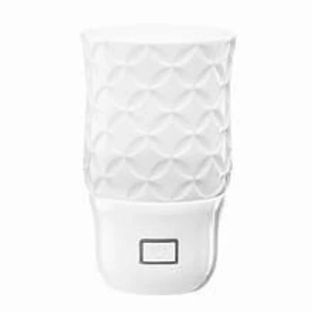 Scentsy Star Wall Plug-In‎ Wax Warmer White Ceramic Geometric Lattice Pattern